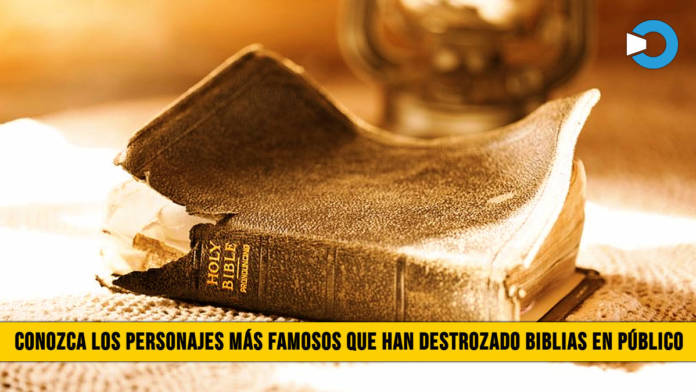 Video: Conozca a los Personajes mÃ¡s famosos que han destrozado la Biblia en PÃºblico