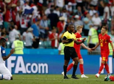 Romelu Lukaku y Fidel Escobar jugadores rivales oran tras jugar Copa Rusia 2018