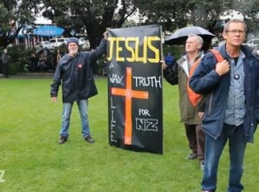 Cristianos neozelandeses protestan por remoción Jesús