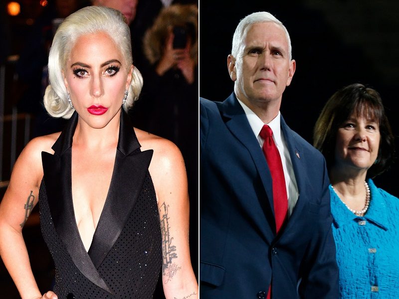 Lady Gaga critica a Mike Pence por apoyar a su esposa en defensa del matrimonio tradicional